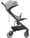 Joie Pact Lite Stroller - Gray Flannel - Ultra-Lightweight - Compact and Shoulder-Carryable Lights Strollers