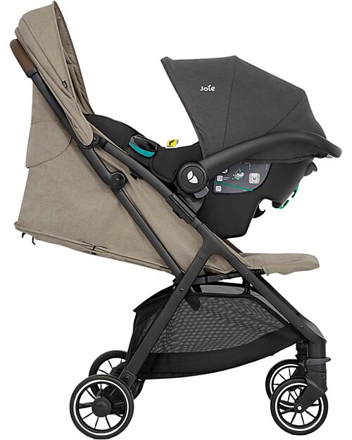 Joie Pact Pro Stroller - Oak - 6.3 kg - Includes Rain Cover and Adapters Lights Strollers