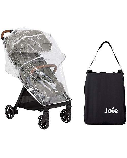 Joie Pact Pro Stroller - Pebble - 6.3 kg - Includes Rain Cover and Adapters Lights Strollers