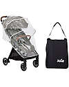 Joie Pact Pro Stroller - Pebble - 6.3 kg - Includes Rain Cover and Adapters Lights Strollers