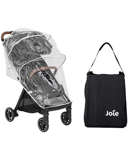 Joie Pact Pro Stroller - Shale - 6.3 kg - Includes Rain Cover and Adapters Lights Strollers