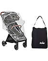 Joie Pact Pro Stroller - Shale - 6.3 kg - Includes Rain Cover and Adapters Lights Strollers