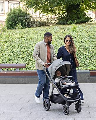 Joie Parcel LX Stroller - Ebony - Rain Cover and Adapters Included Lights Strollers