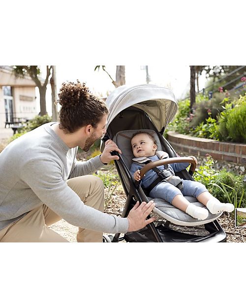 Joie Parcel Signature Stroller - Oyster - Light and Compact - from Birth to 4 years! Lights Strollers