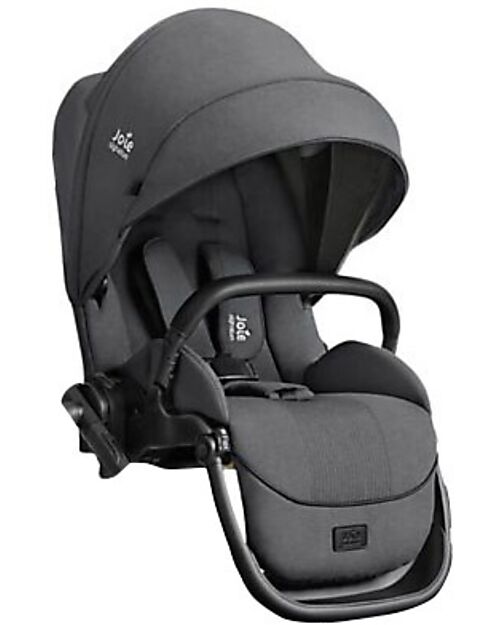 Joie Second Seat for Versiti Stroller - Ebony - Rain Cover Included Double Pushchairs