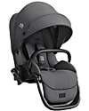 Joie Second Seat for Versiti Stroller - Ebony - Rain Cover Included Double Pushchairs