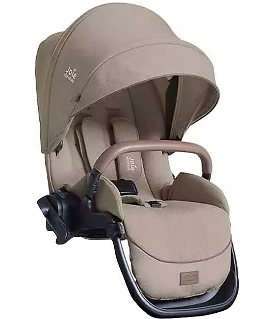 Joie Second Seat for Versiti Stroller - Sandstone - Rain Cover Included Double Pushchairs