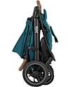 Joie Stroller Litetrax Pro - Peacock - Lightweight and Easy to Fold Lights Strollers