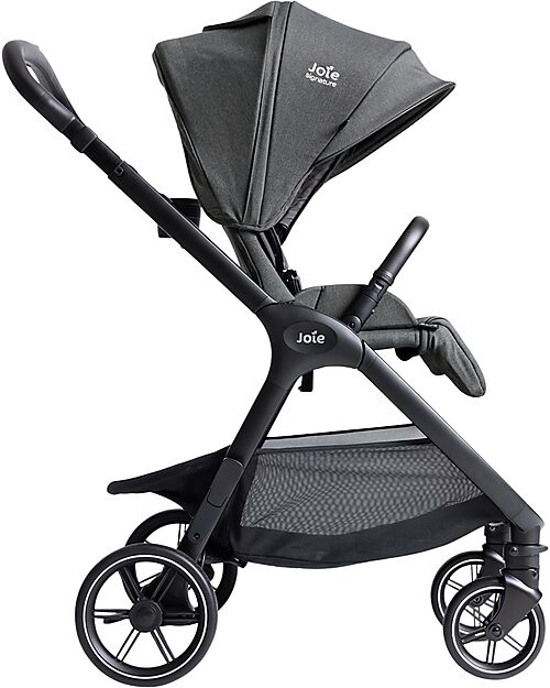 Joie Valora 4-in-1 Stroller - Ebony - Compact, Reversible, with Rain Cover and Adapters - from Birth up to 22 kg Pushchairs