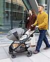 Joie Valora 4-in-1 Stroller - Ebony - Compact, Reversible, with Rain Cover and Adapters - from Birth up to 22 kg Pushchairs
