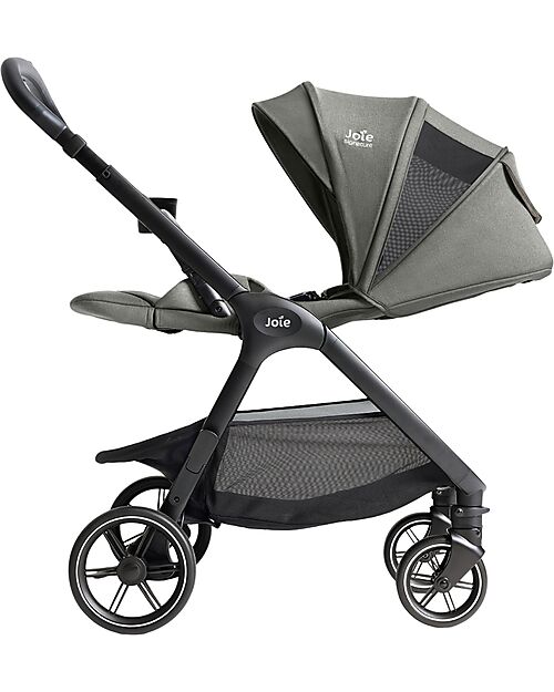 Joie Valora 4-in-1 Stroller - Evergreen - Compact, Reversible, with Rain Cover and Adapters - from Birth up to 22 kg Pushchairs