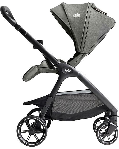 Joie Valora 4-in-1 Stroller - Evergreen - Compact, Reversible, with Rain Cover and Adapters - from Birth up to 22 kg Pushchairs