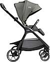 Joie Valora 4-in-1 Stroller - Evergreen - Compact, Reversible, with Rain Cover and Adapters - from Birth up to 22 kg Pushchairs