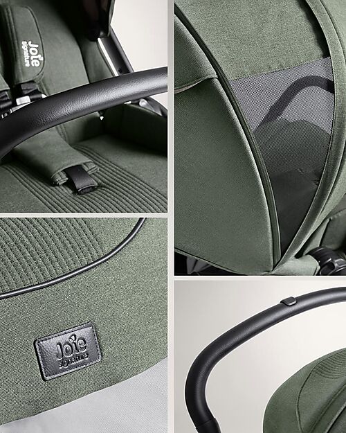 Joie Valora 4-in-1 Stroller - Evergreen - Compact, Reversible, with Rain Cover and Adapters - from Birth up to 22 kg Pushchairs