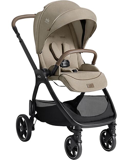 Joie Valora 4-in-1 Stroller - Sandstone - Compact, Reversible, with Rain Cover and Adapters - from Birth up to 22 kg Pushchairs