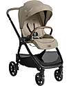 Joie Valora 4-in-1 Stroller - Sandstone - Compact, Reversible, with Rain Cover and Adapters - from Birth up to 22 kg Pushchairs
