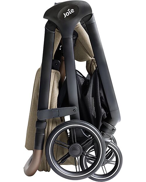 Joie Valora 4-in-1 Stroller - Sandstone - Compact, Reversible, with Rain Cover and Adapters - from Birth up to 22 kg Pushchairs