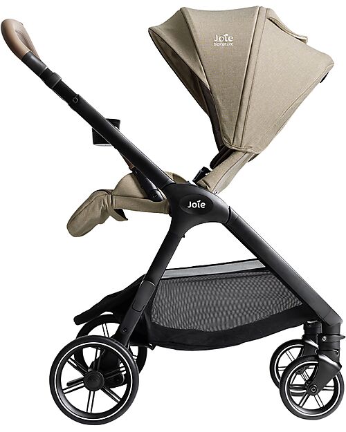 Joie Valora 4-in-1 Stroller - Sandstone - Compact, Reversible, with Rain Cover and Adapters - from Birth up to 22 kg Pushchairs