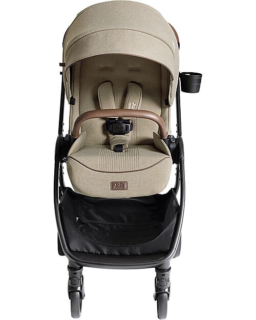 Joie Valora 4-in-1 Stroller - Sandstone - Compact, Reversible, with Rain Cover and Adapters - from Birth up to 22 kg Pushchairs