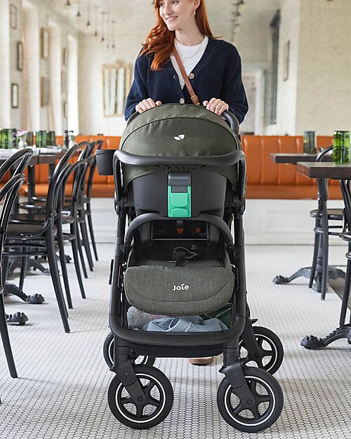 Joie Versadrift 4-in-1 Stroller with 360° Wheels - Green - Reversible, from Birth up to 22 kg Pushchairs