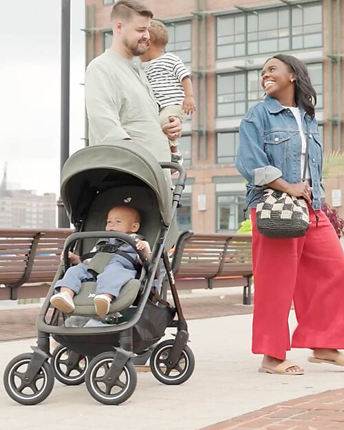 Joie Versadrift 4-in-1 Stroller with 360° Wheels - Green - Reversible, from Birth up to 22 kg Pushchairs