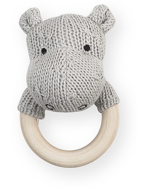 little friendlies happy hippo teether