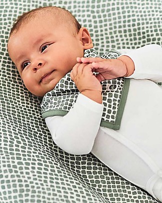 Jollein 2 pack Snake Bandana Bib - Ash Green Bandana Bibs
