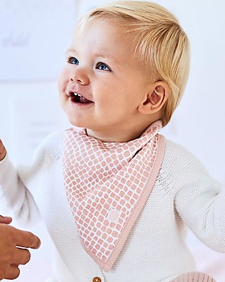Jollein 2 pack Snake Bandana Bib - Pole Pink Bandana Bibs