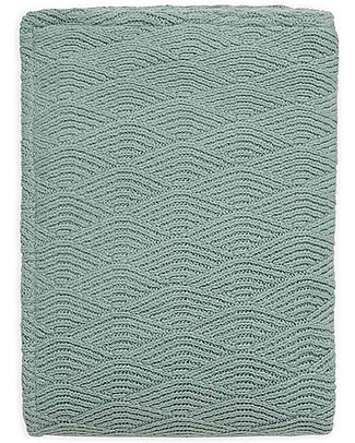 Jollein Ash Green Blanket - River Knit - 100x150 cm Blankets