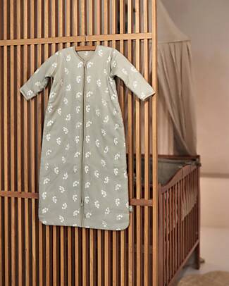 Jollein Baby Sleeping Bag with Removable Sleeve - Twig - 90 cm - Olive Green - TOG 3 - Cotton Sleeping Bags