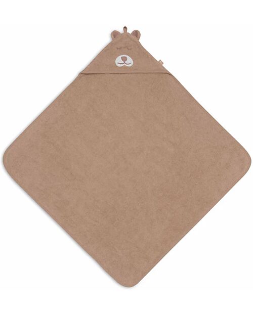 Jollein Bath Cape - Terry - With Hood - 75x75cm - Jungle Jambo - Cheetah Towels And Flannels