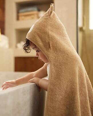 Jollein Bath Cape - Terry - With Hood - 75x75cm - Jungle Jambo - Cheetah Towels And Flannels