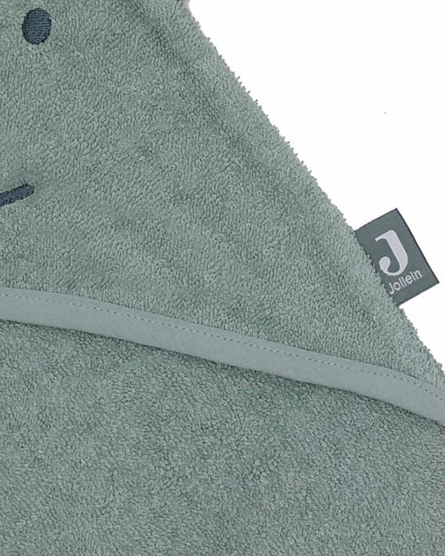 Jollein Bath Cape - Terry - With Hood - 75x75cm - Jungle Jambo - Croco Towels And Flannels