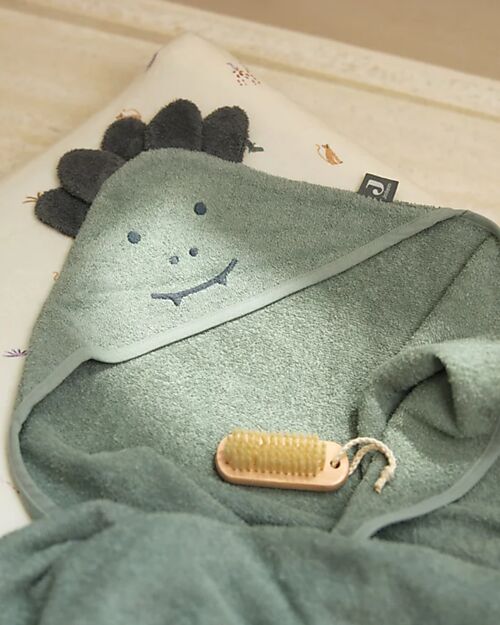 Jollein Bath Cape - Terry - With Hood - 75x75cm - Jungle Jambo - Croco Towels And Flannels