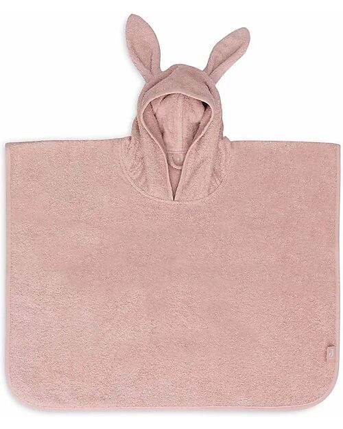 Jollein Bath Poncho - Terry Cloth - Wild Rose - 62 x 65cm Towels And Flannels