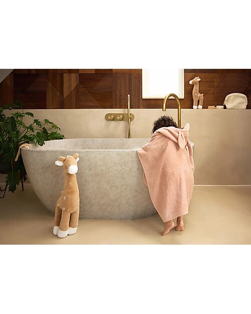 Jollein Bath Poncho - Terry Cloth - Wild Rose - 62 x 65cm Towels And Flannels
