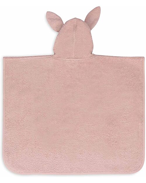 Jollein Bath Poncho - Terry Cloth - Wild Rose - 62 x 65cm Towels And Flannels