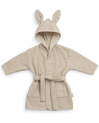 Jollein Bathrobe - Soft Terry - With Hood - Beige Towels And Flannels