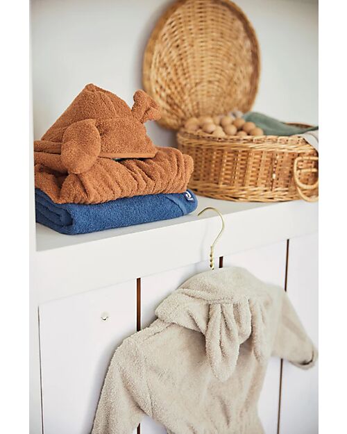 Jollein Bathrobe - Soft Terry - With Hood - Beige Towels And Flannels