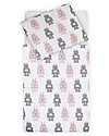 Jollein Bedding Set Duvet Cover and Pillowcase Robot, Pink - 120x150 cm - 100% cotton Duvet Sets
