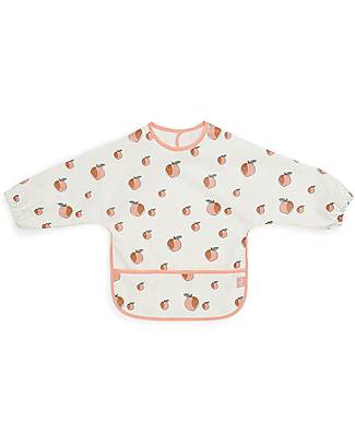 Jollein Bib waterproof with sleeves - Peach Snap Bibs