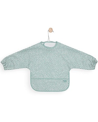 Jollein Bib waterproof with sleeves Snake soft green Waterproof Bibs