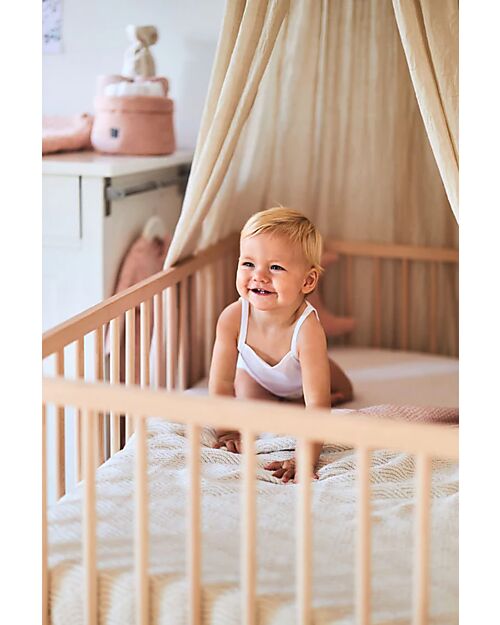 Jollein Blanket Cot -100x150cm Creme White unisex (bambini)