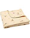 Jollein Blanket Cradle Jersey - 75x100 cm - Kangaroos - 100% Organic Cotton Blanket