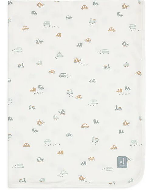 Jollein Blanket Cradle Jersey - 75x100cm - On The Go - 100% Organic Cotton Blanket