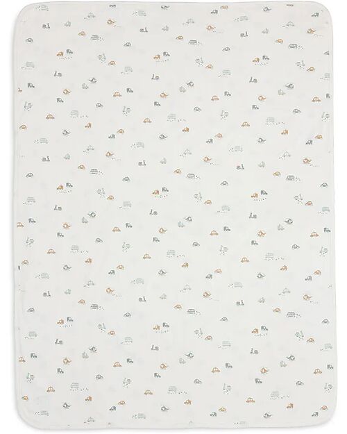 Jollein Blanket Cradle Jersey - 75x100cm - On The Go - 100% Organic Cotton Blanket