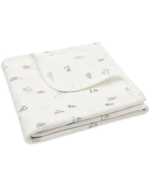 Jollein Blanket Cradle Jersey - 75x100cm - On The Go - 100% Organic Cotton Blanket