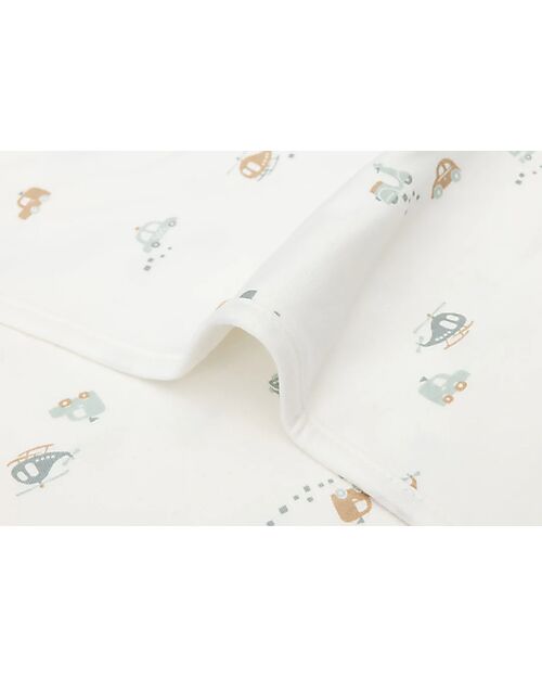 Jollein Blanket Cradle Jersey - 75x100cm - On The Go - 100% Organic Cotton Blanket
