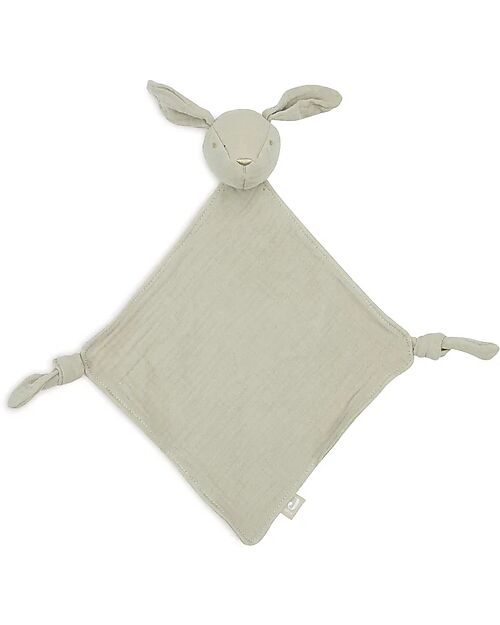 Jollein Bunny Doudou – Olive Green – 40x40 cm – 100% Cotton Doudou & Comforters