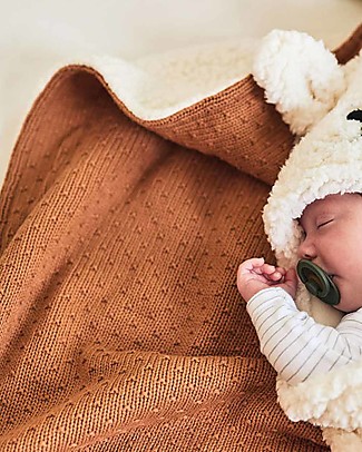 Jollein Caramel Teddy Blanket - Bliss Knit - 75x100 cm Blankets